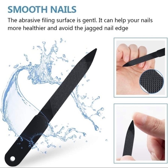 New-3pcs Nail Clippers Set With Nail File & Faux Leather Carry Case Black - Picture 4 of 10